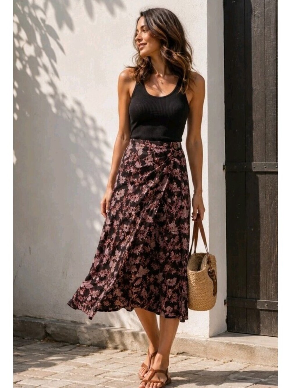 Jones Wear Women's Wrap Skirt Nouveau Multi Size 10 NWT #C3